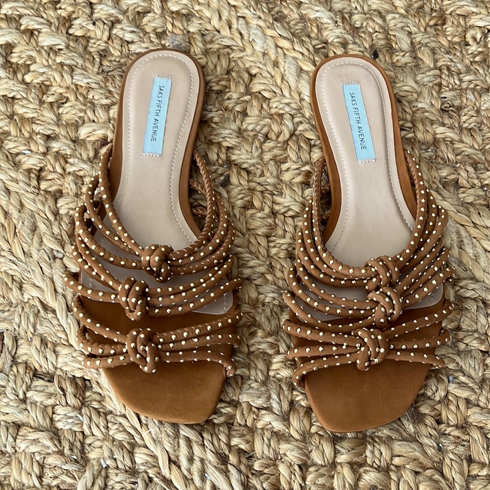 Saks Fifth Avenue Studded Sandals